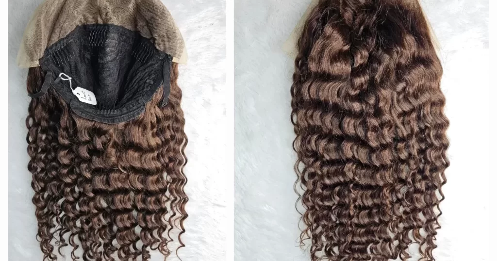 Brown-Curly-Hair-Wig-1.webp Cómo lavar una peluca de forma correcta