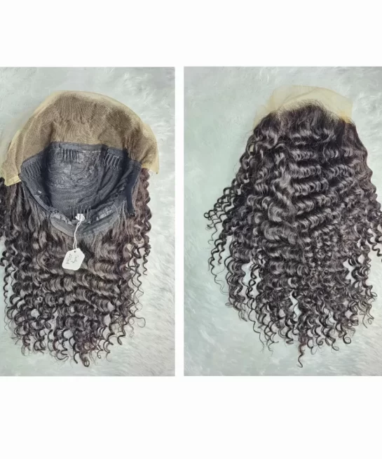 Peluca de pelo rizado profundo