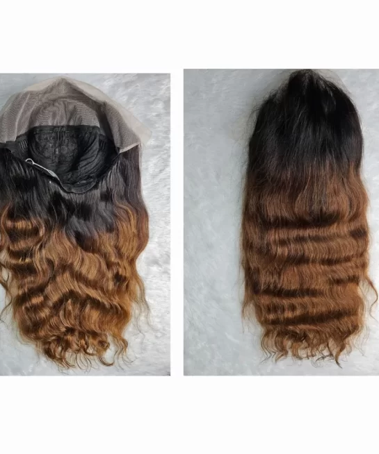 Peluca de pelo ondulado